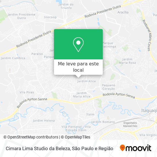 Cimara Lima Studio da Beleza mapa