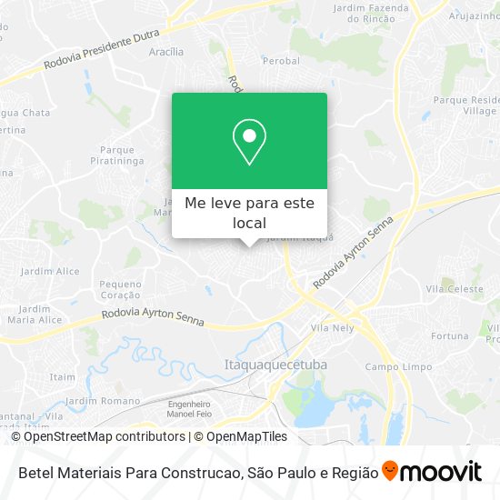 Betel Materiais Para Construcao mapa