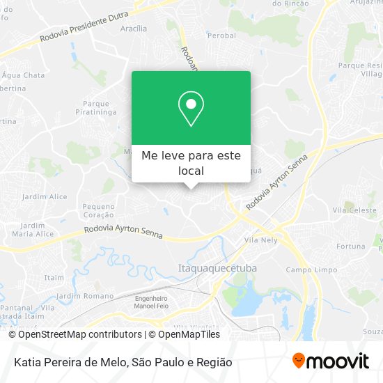 Katia Pereira de Melo mapa