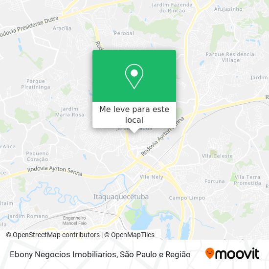 Ebony Negocios Imobiliarios mapa