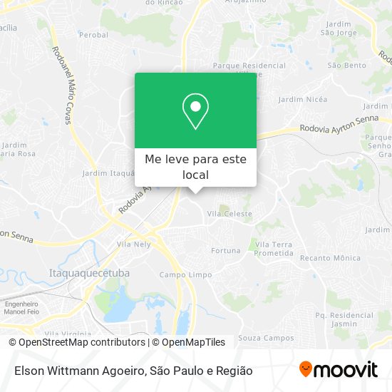 Elson Wittmann Agoeiro mapa