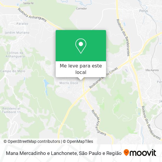 Mana Mercadinho e Lanchonete mapa