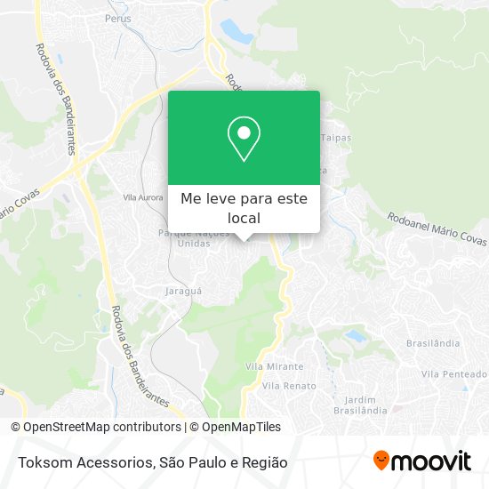 Toksom Acessorios mapa