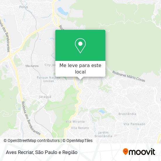 Aves Recriar mapa