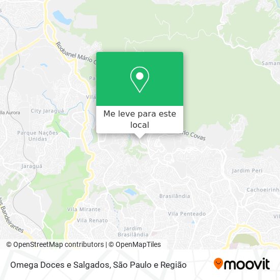 Omega Doces e Salgados mapa