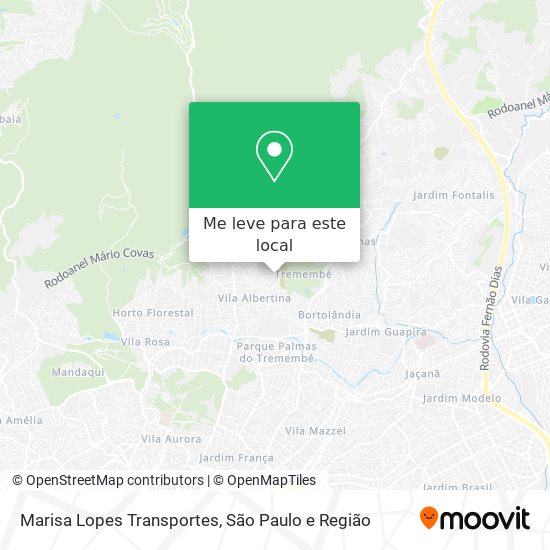 Marisa Lopes Transportes mapa