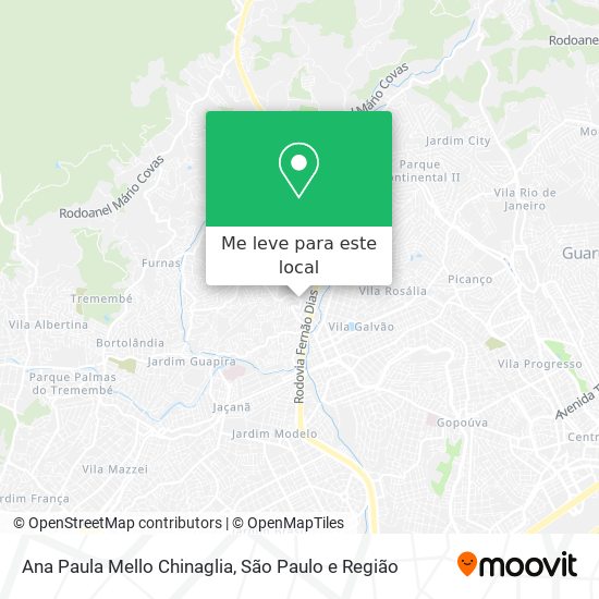 Ana Paula Mello Chinaglia mapa