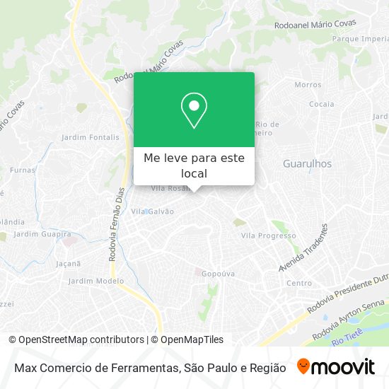 Max Comercio de Ferramentas mapa