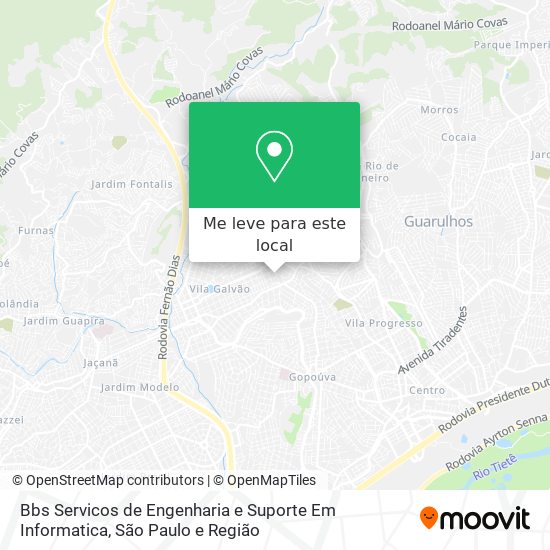 Bbs Servicos de Engenharia e Suporte Em Informatica mapa