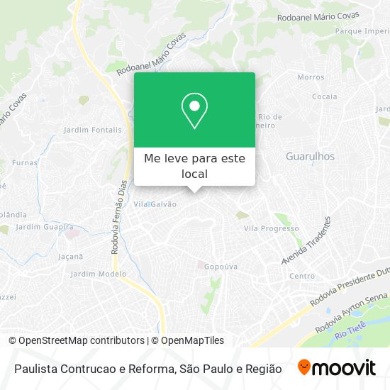 Paulista Contrucao e Reforma mapa