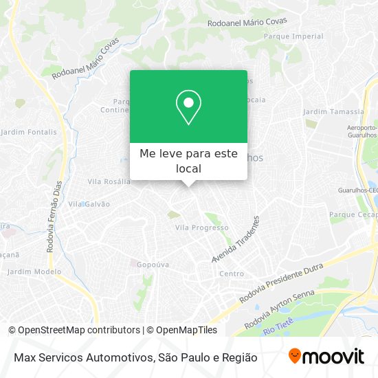 Max Servicos Automotivos mapa