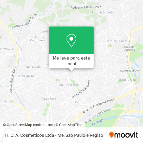 H. C. A. Cosmeticos Ltda - Me mapa