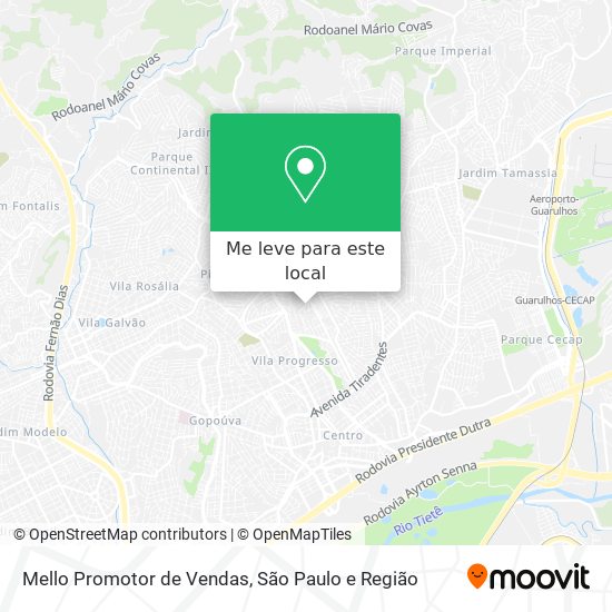 Mello Promotor de Vendas mapa