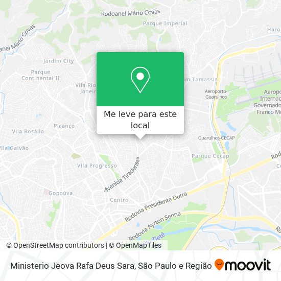 Ministerio Jeova Rafa Deus Sara mapa