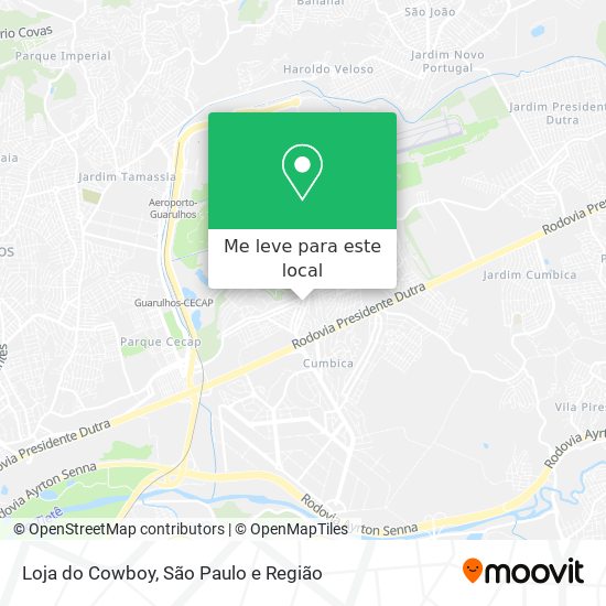 Loja do Cowboy mapa