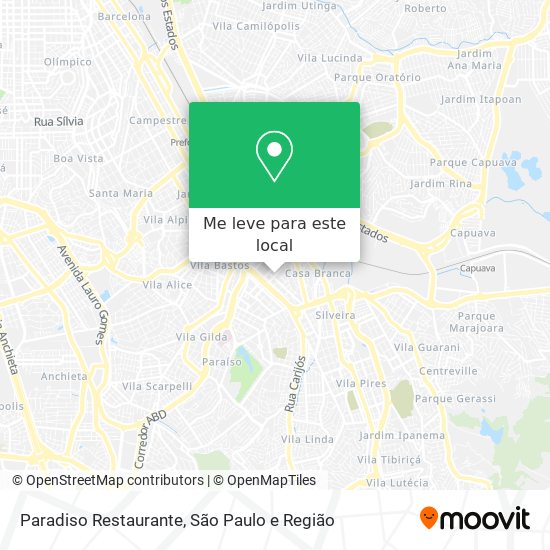 Paradiso Restaurante mapa