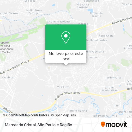 Mercearia Cristal mapa