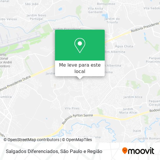 Salgados Diferenciados mapa