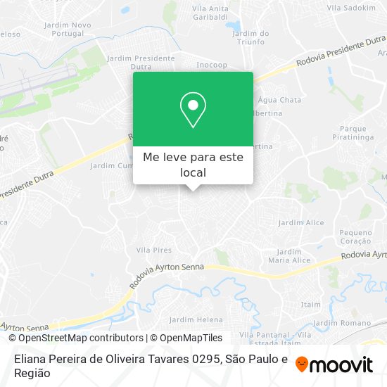 Eliana Pereira de Oliveira Tavares 0295 mapa