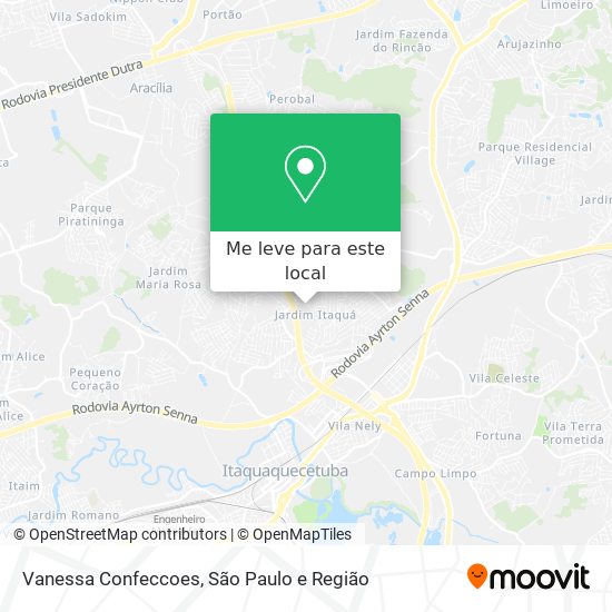 Vanessa Confeccoes mapa