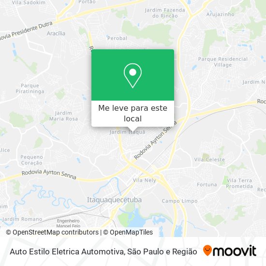 Auto Estilo Eletrica Automotiva mapa