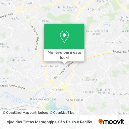 Lojao das Tintas Maragogipe mapa