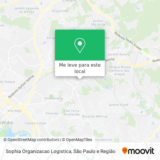 Sophia Organizacao Logistica mapa