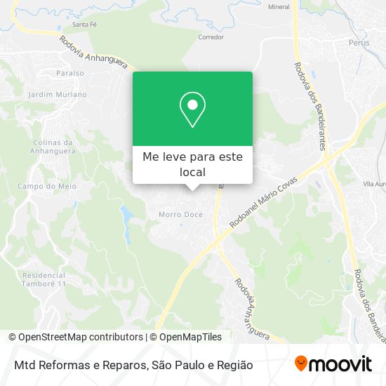 Mtd Reformas e Reparos mapa