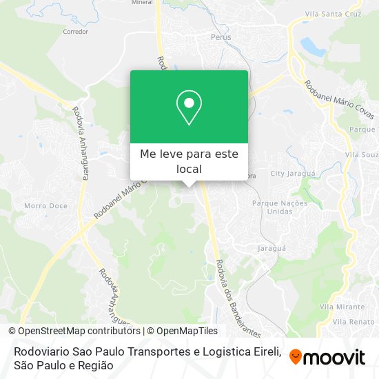 Rodoviario Sao Paulo Transportes e Logistica Eireli mapa