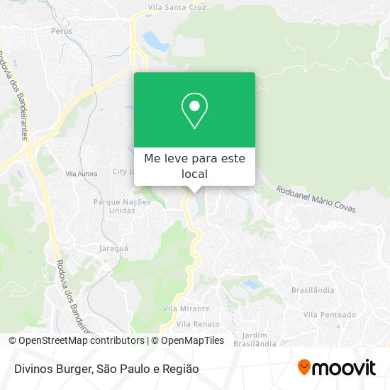 Divinos Burger mapa