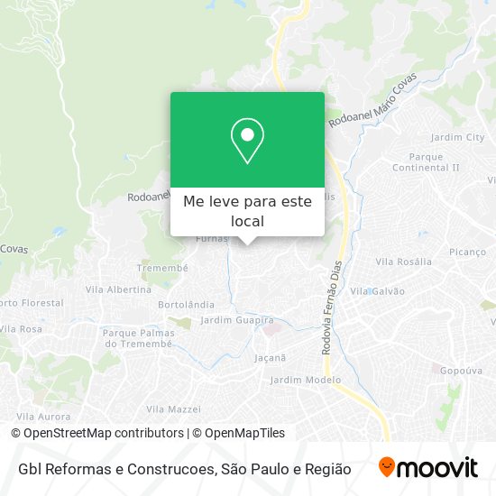Gbl Reformas e Construcoes mapa