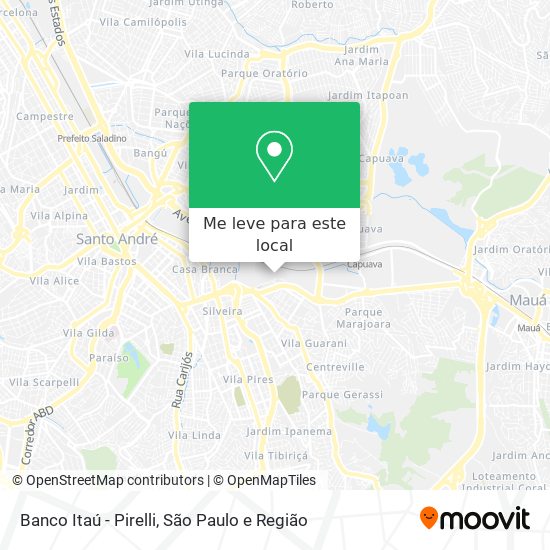 Banco Itaú - Pirelli mapa
