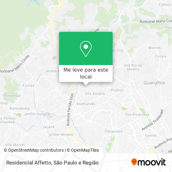 Residencial Affetto mapa