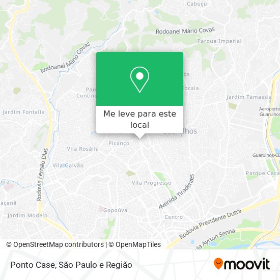 Ponto Case mapa