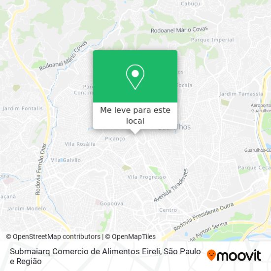 Submaiarq Comercio de Alimentos Eireli mapa