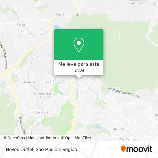 Neves Outlet mapa
