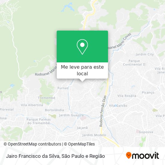 Jairo Francisco da Silva mapa