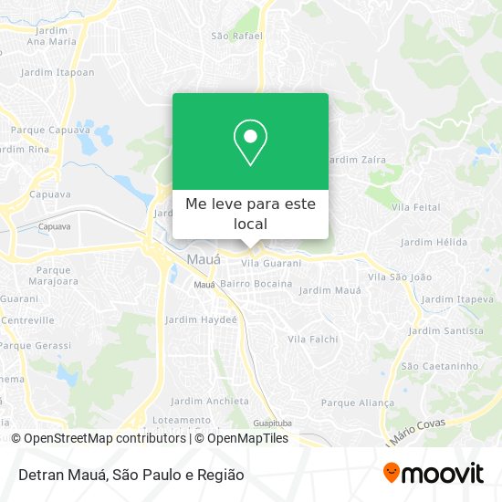Detran Mauá mapa