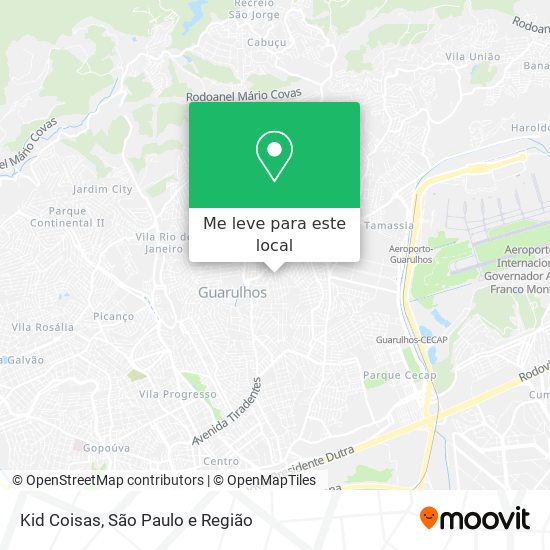 Kid Coisas mapa