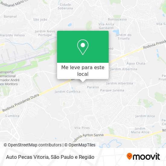 Auto Pecas Vitoria mapa