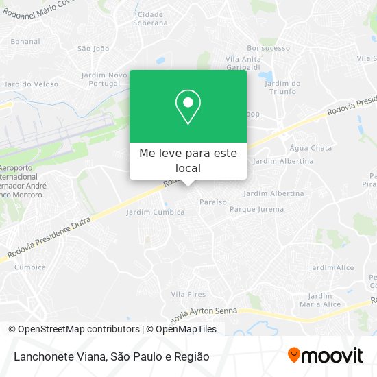 Lanchonete Viana mapa
