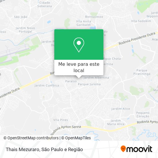 Thais Mezuraro mapa