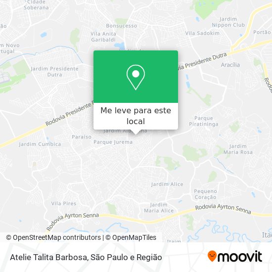 Atelie Talita Barbosa mapa