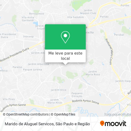 Marido de Aluguel Servicos mapa