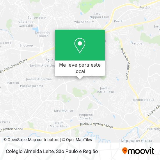 Colégio Almeida Leite mapa