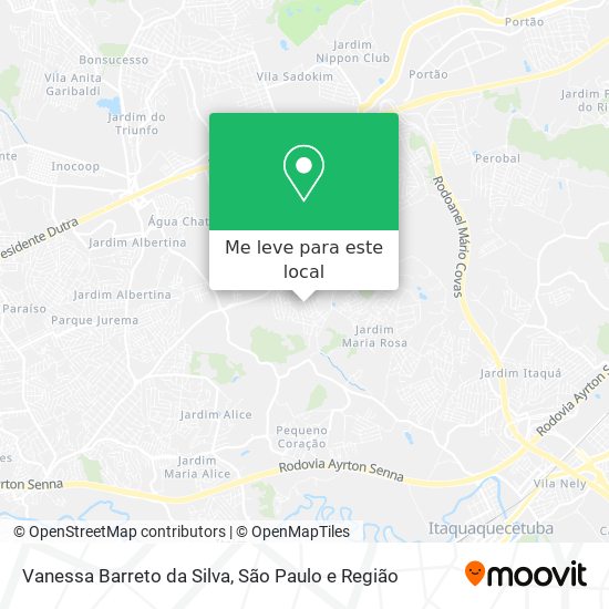 Vanessa Barreto da Silva mapa