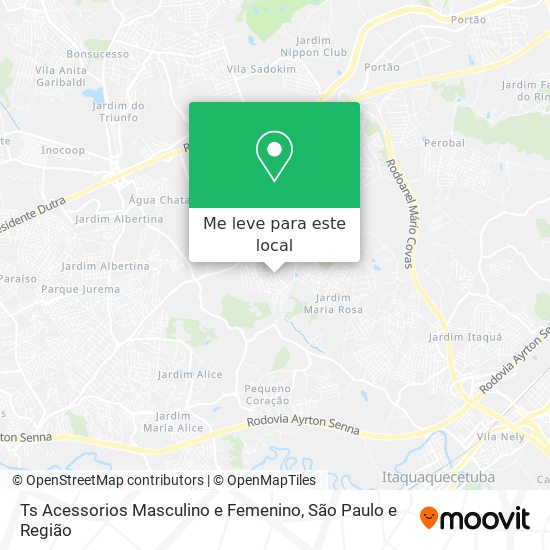 Ts Acessorios Masculino e Femenino mapa