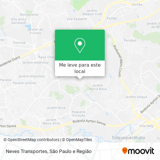 Neves Transportes mapa