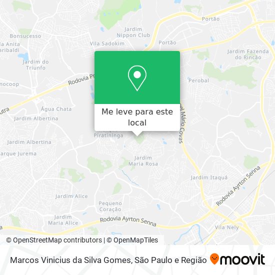 Marcos Vinicius da Silva Gomes mapa