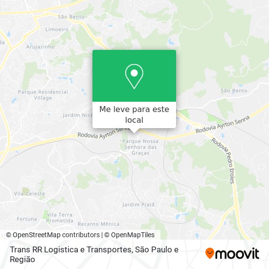 Trans RR Logistica e Transportes mapa